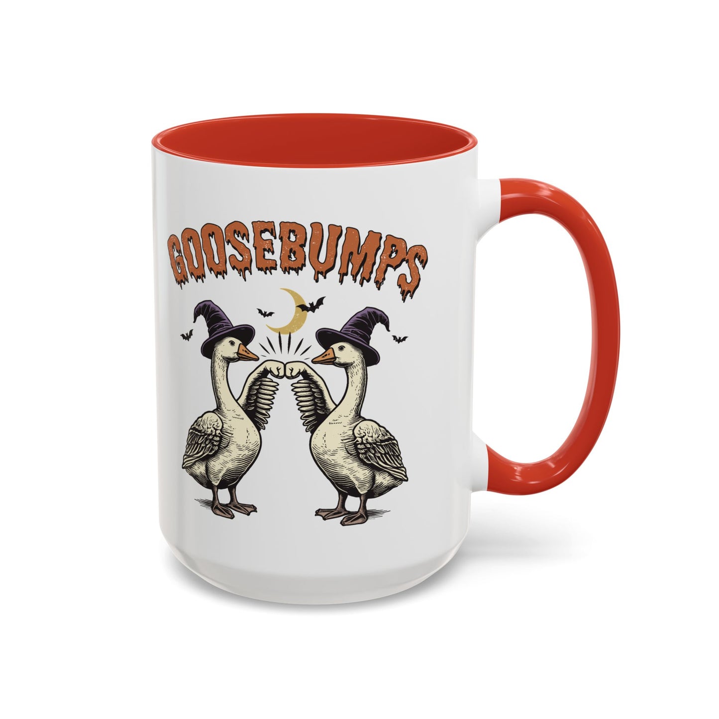 Goosebumps Halloween Mug | Funny Goose Coffee Mug | Spooky Season Farmhouse Mug | 11oz and 15oz Ceramic Mug